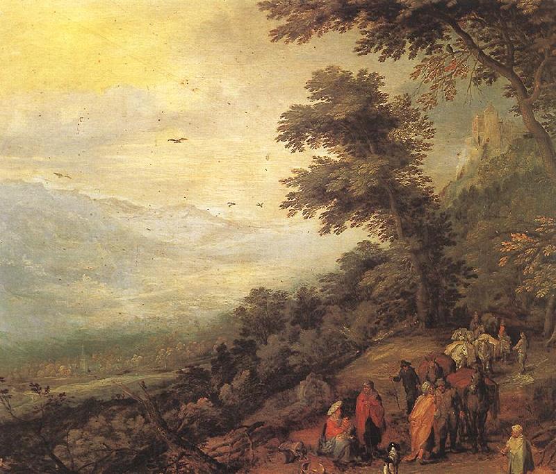 BRUEGHEL, Jan the Elder Gathering of Gypsies in the Wood fddf Norge oil painting art